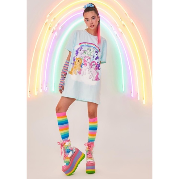 NEW Dolls Kill My Little Pony Twilight Sparkle Magic Graphic Tee Small - Picture 13 of 13